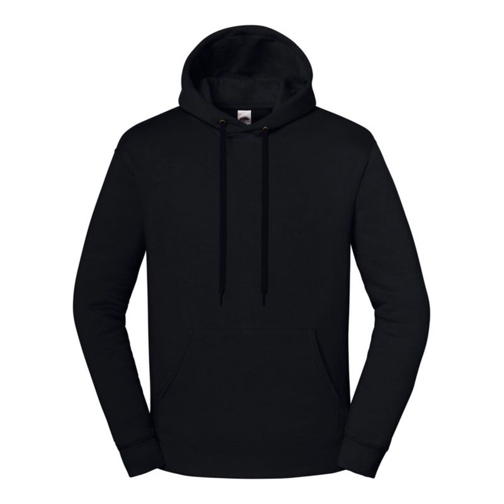 Fruit of the Loom Unisex Adult Iconic  Hoodie / Black
